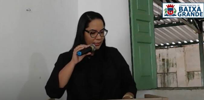 Vereadora Nathy de Amós faz discurso contundente na Câmara: defesa da cultura, valorização das mulheres e cobranças por melhorias em Baixa Grande