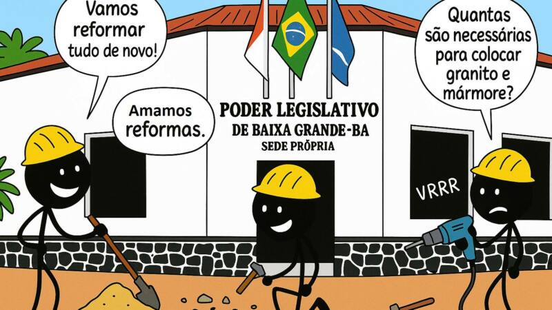 Baixa Grande e o mistério das reformas sem fim na Casa Legislativa