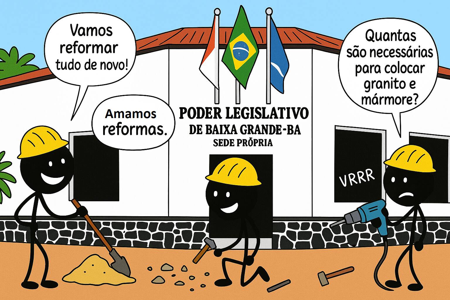 Baixa Grande e o mistério das reformas sem fim na Casa Legislativa
