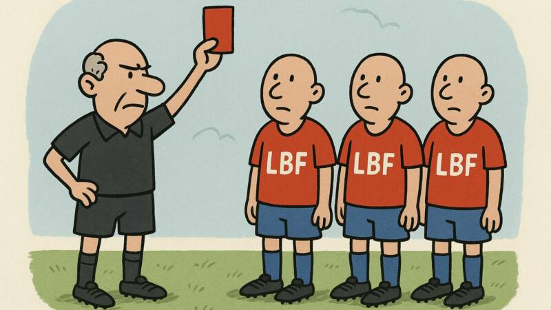 Cartão vermelho para a Liga de Baixa Grande: quando o regulamento vira enfeite de mesa